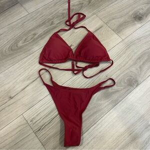NWT Cheeky Red Bikini Set